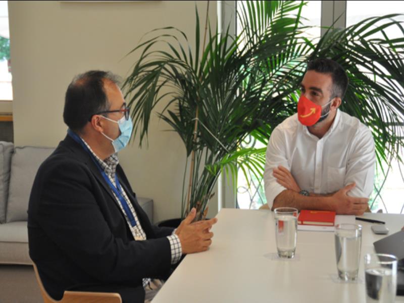 El alcalde analiza con el Alto Comisionado para España Nación Emprendedora el potencial innovador de Leganés