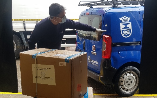 El Ayuntamiento de Legans entrega 4.000 test rpidos de Coronavirus al Hospital Severo Ochoa