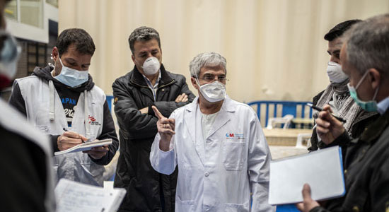 Comienza a funcionar el hospital de campaa con capacidad para 120 camas