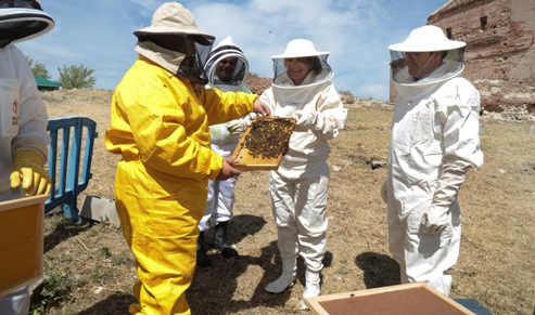La ministra de Transicin Ecolgica destaca la importante labor medioambiental del Apiario municipal de Legans en el Da Mundial de las Abejas